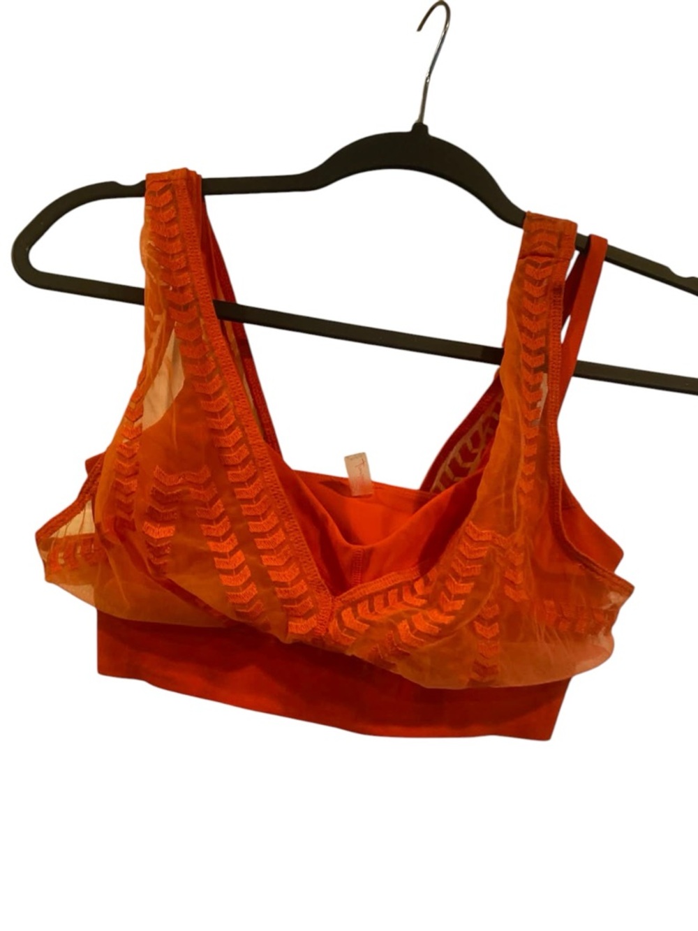 NWT Free People bralette MANDARINE ORANGE Size S